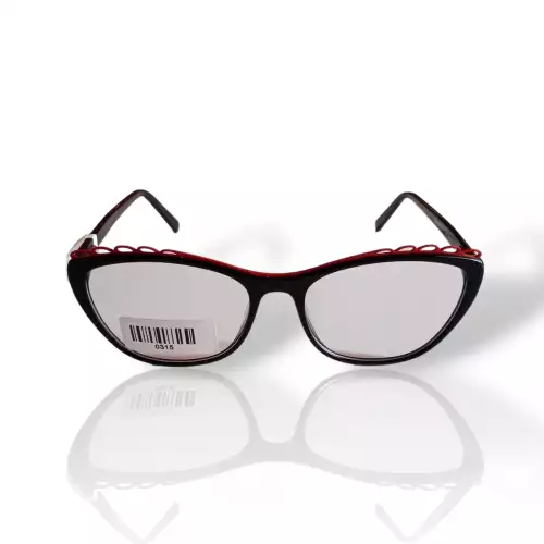 Gafas para mujer montura negro rojo liviana y resistente
