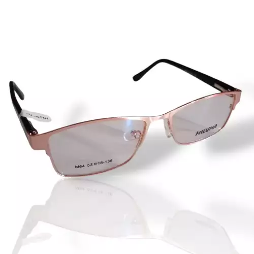 Gafas para mujer montura rectangular dorado