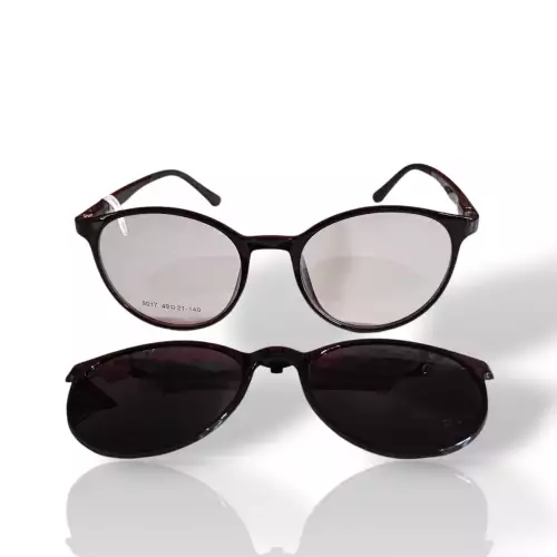 Gafas para mujer montura redonda filtro negro protección solar