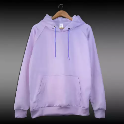 Hoodie deportivo unisex lila con capucha