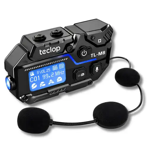 Intercomunicador Bluetooth Para Casco De Moto TL-M8 Audifono Impermeable