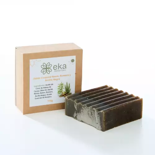 Jabón corporal neem romero piel sensible 110gr