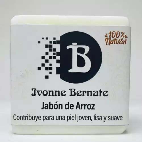Jabón de arroz natural para piel joven y tersa