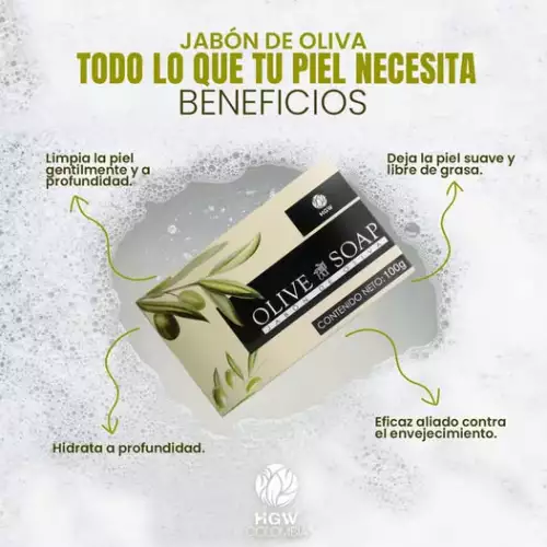 Jabon De Oliva En Barra Hgw- Soap olive