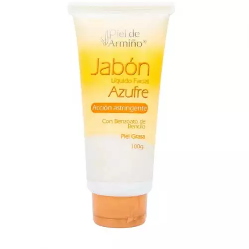 Jabón Líquido Facial Azufre Acción Astringente Piel Grasa 100 Grms
