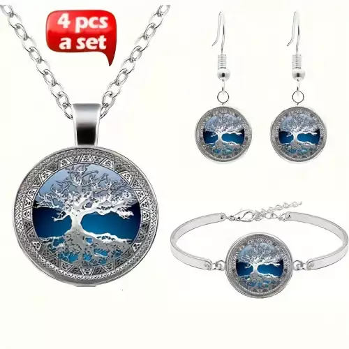 JUEGO DE JOYERIA ELEGANTE 4 PZ