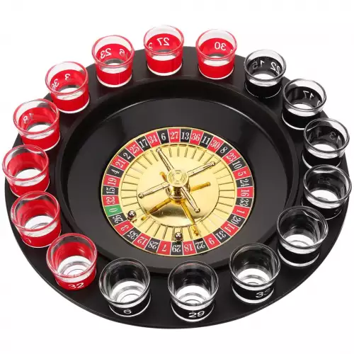 Juego De Mesa Ruleta Casino Con Copas De Shots