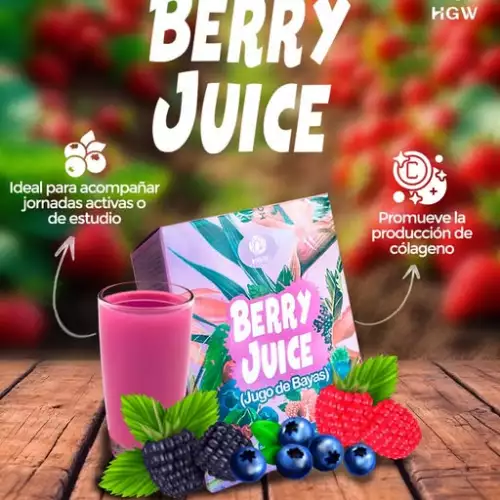 Jugo de frutas antioxidantes berry juice natural
