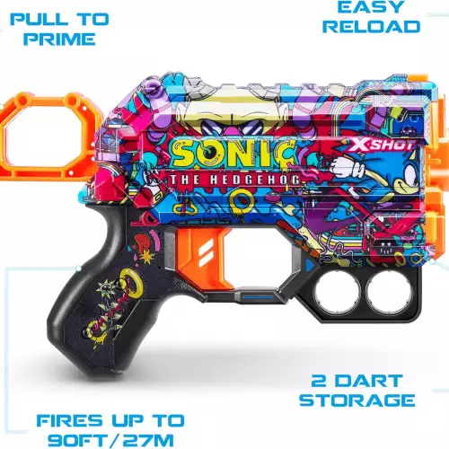 Juguete Lanzador de Dardos de Espuma para Niños Sonic
