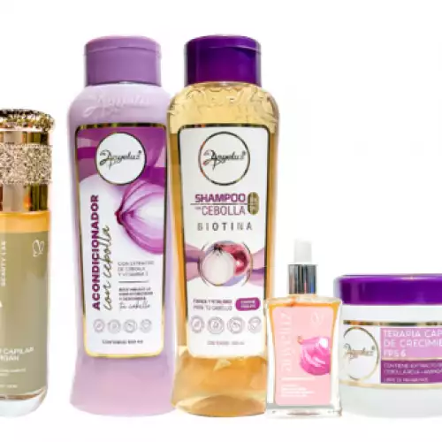 Kit capilar 5 productos cebolla romero tónico y óleo