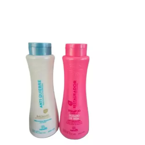 Kit capilar gusano de seda shampoo bálsamo hidratante