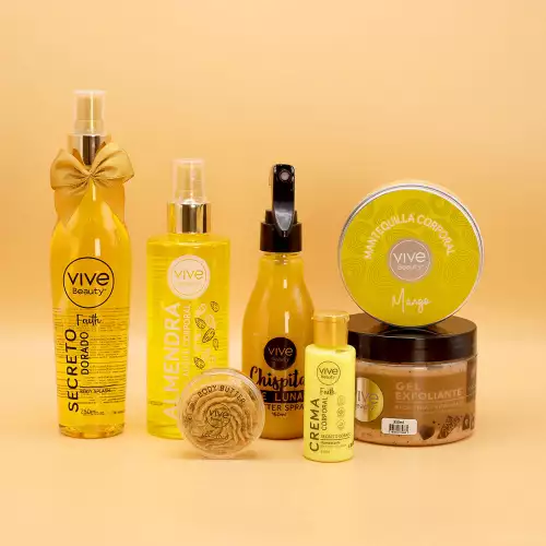 Kit Corporal Brillo Dorado – 6 productos + bolso de regalo
