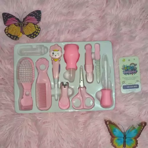 Kit de cuidado personal 10 piezas para bebé libre BPA