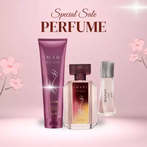 KIT de mujer Imari Eclipse Avon Perfume spray de 50 ml + perfume spray de 15 ml + Loción perfumada