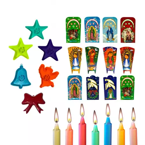 Kit Día De Las Velitas Velas + Faroles + Portavelas X 42 Pzs Agregar a favoritos $ 59.900