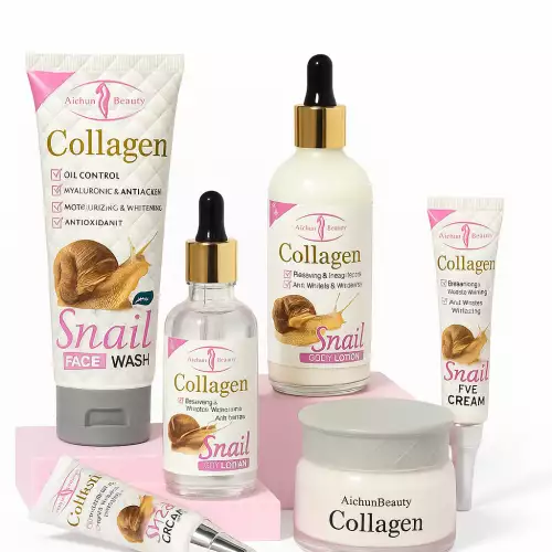 Kit Facial Aichun Beauty Colágeno + Baba de Caracol