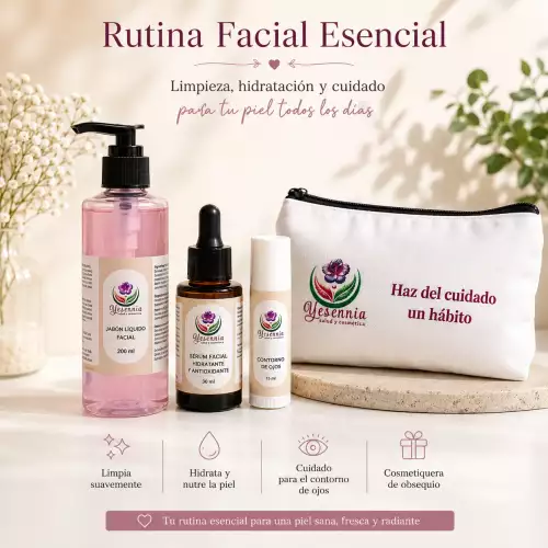 Kit facial esencial hidratación diaria con contorno