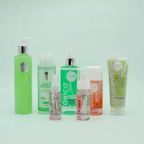 Kit Facial Frescura Natural – 7 productos + bolso de regalo