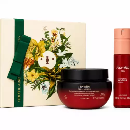 KIT FLORATTA RED PASSION- Crema Hidratante Corporal + Splash Floratta Red.