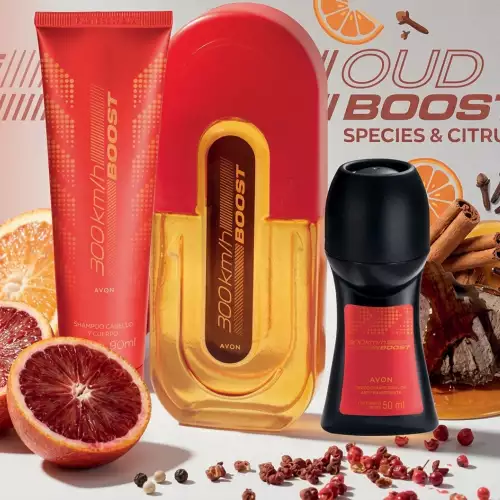 Kit hombre 300 Km/H perfume shampoo desodorante