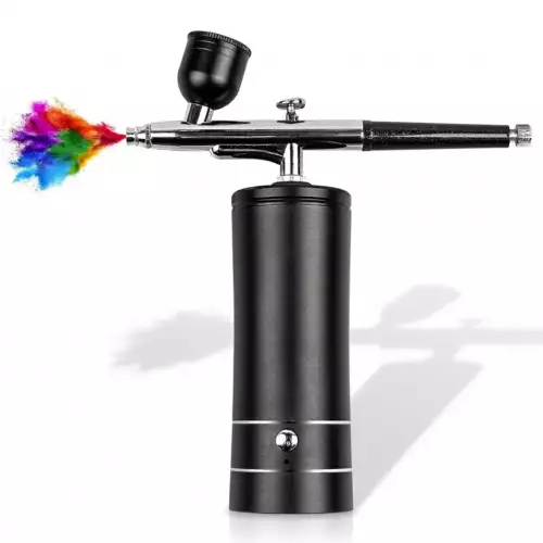 Kit Mini Aerografo Compresor Pistola Inyector Aire