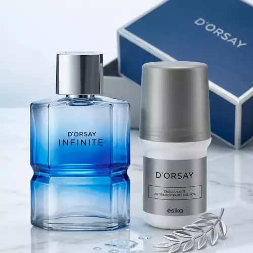 Kit perfume hombre DOrsay Infinite 90 ml herbal