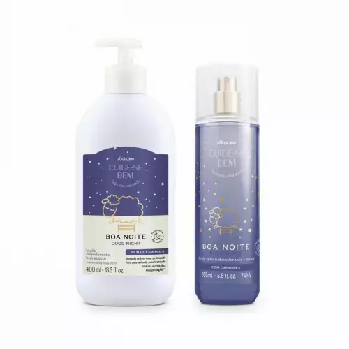 Kit regalo crema corporal buenas noches con body splash