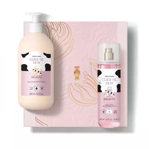 KIT REGALO MUJER DELEITE - Crema Hidratante Corporal + Splash