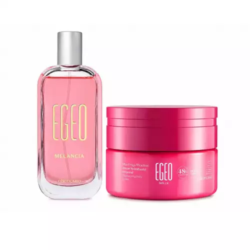 KIT REGALO MUJER EGEO SANDIA - Perfume + Crema Mouse Hidratante Corporal
