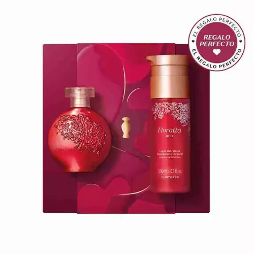 KIT REGALO MUJER FLORATTA RED - Perfume + Crema Hidratante Corporal