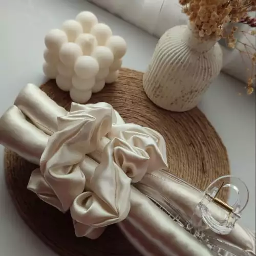 Kit rulos sin calor de satín con scrunchies
