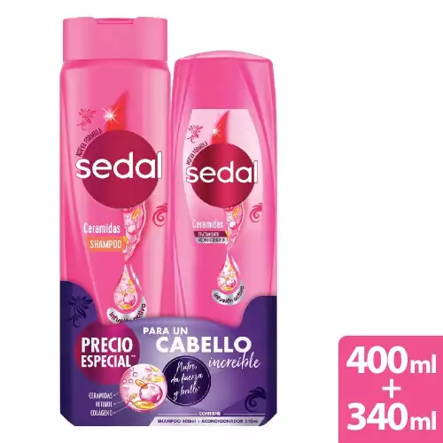 Kit Sedal ceramidas champú y acondicionador 340 ml