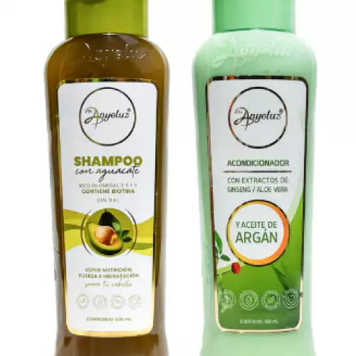 Kit shampoo aguacate y acondicionador argán 500 ml