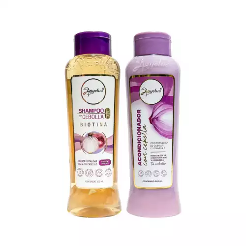 Kit shampoo y acondicionador cebolla 500 ml fortalecimiento