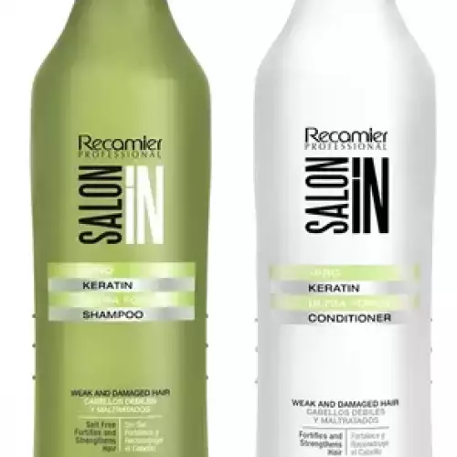 Kit shampoo y acondicionador keratina 1000ml fortalecedor