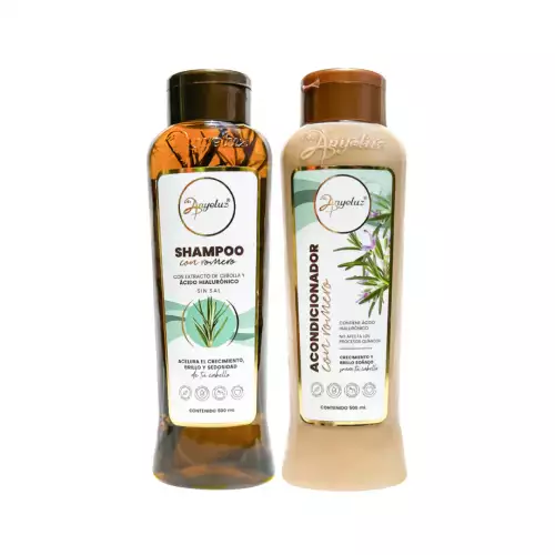 Kit shampoo y acondicionador romero 500 ml crecimiento