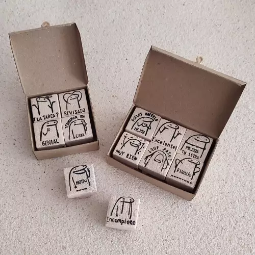 Kit x 6 sellos personalizados para profesores y educadores