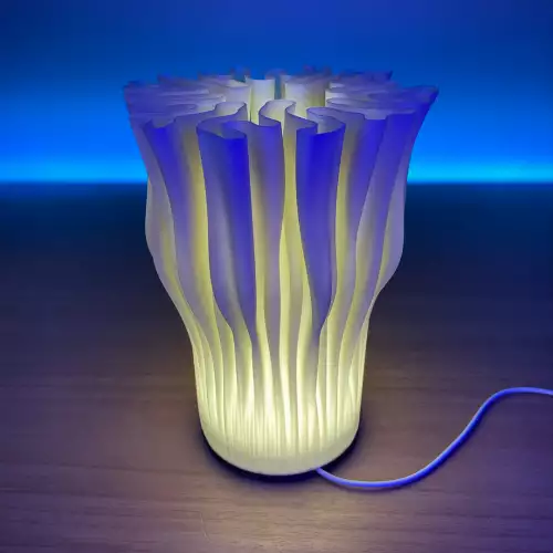 Lámpara Coral mesa 3 tonos luz graduable