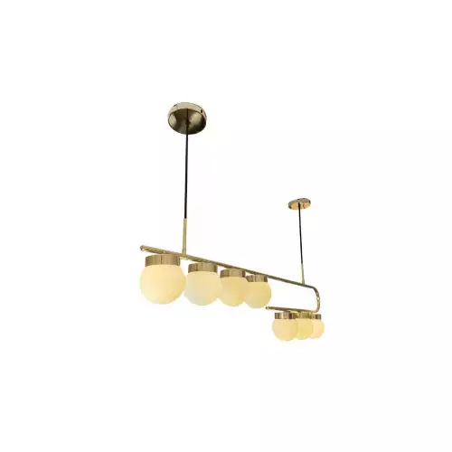 Lámpara de Techo LT Oulu - Diseño Moderno en Herradura con 7 Luces