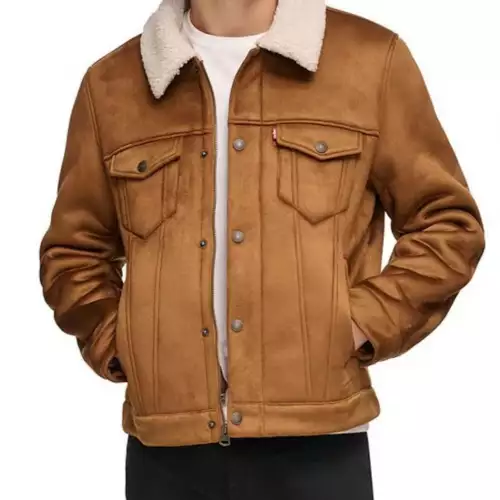 Levi's® Chaqueta Camel Suede Heritage