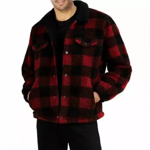 Levi's® Chaqueta Sherpa Heritage - Red Plaid