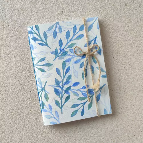 Libreta Hojas Azul