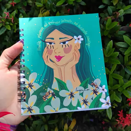Libreta nadie florece al primer intento 50 hojas