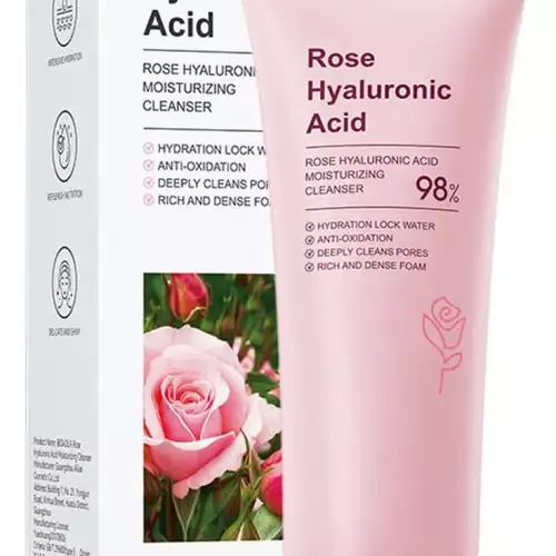 Limpiador facial Bioaqua rosa e hialurónico