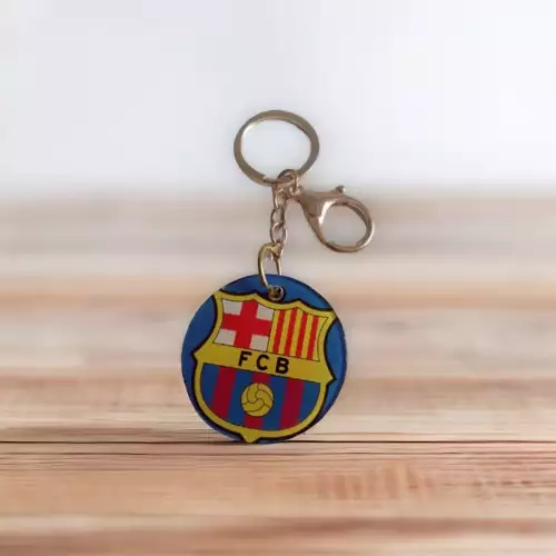 LLAVERO EN RESINA FC BARCELONA