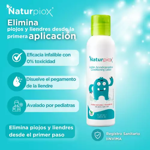 Loción eliminadora de piojos natural 120 ml