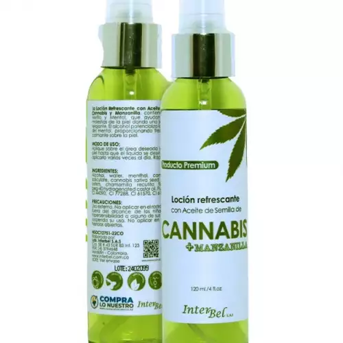 Loción Refrescante con Aceite de Semilla de C Sativa y Manzanilla