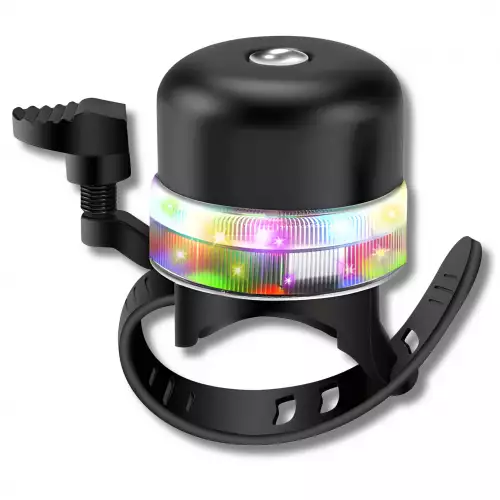 Luz LED + Timbre Para Bicicleta Recargable USB