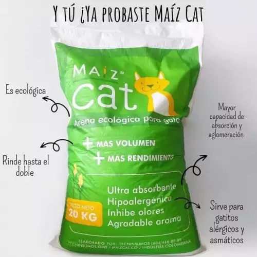 Maíz Cat Arena Ecológica para Gato 10 Kg