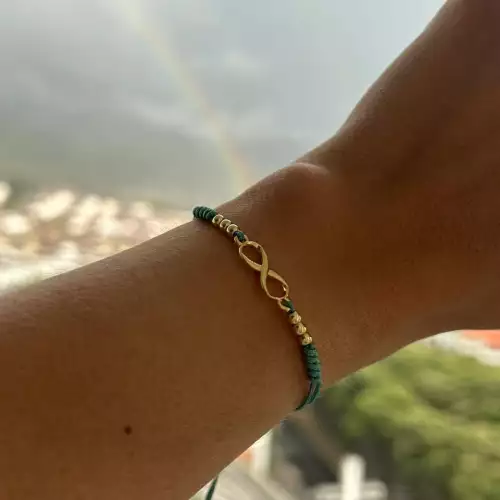 Manilla infinito delicada símbolo de amor eterno